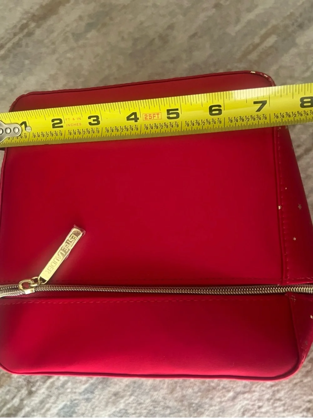 Estée Lauder Women's Cosmetic Train Case with Decorative Pouch